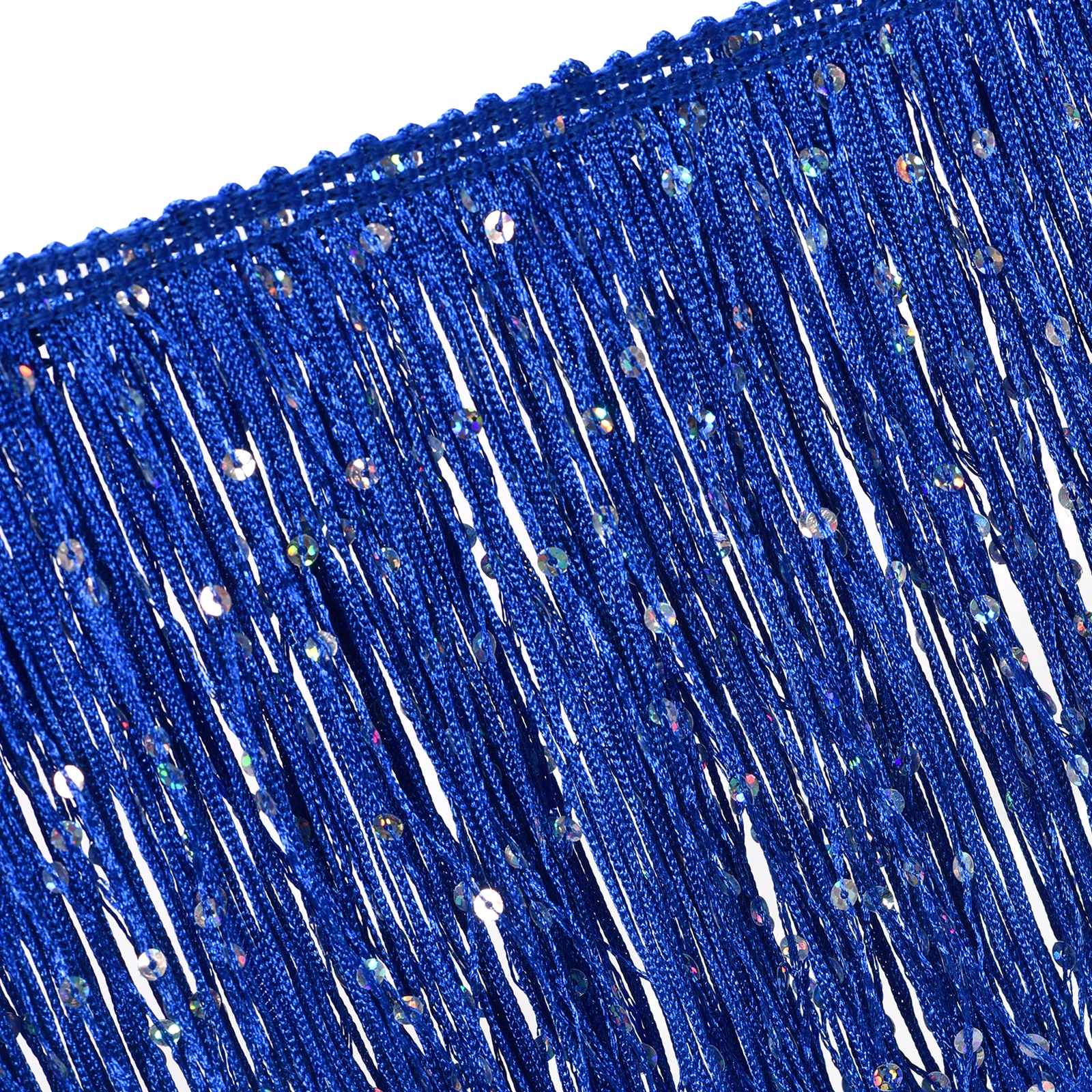 1Yard/5.5Yard of 15cm Sequin Fringe Trim Sparkling DIY Fringe Tassel Trim Ribbon for Costume Clothes DIY Sewing Craft Decoration