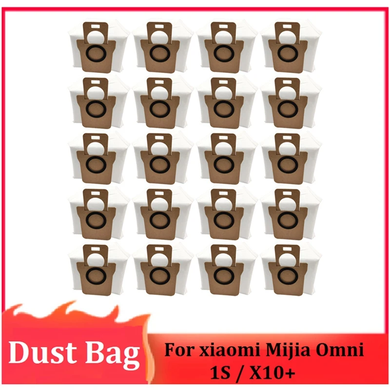 Replacement Dust Bag For Xiaomi Mijia Omni 1S X10+ Robot Vacuum Cleaner Accessories Garbage Bag Parts