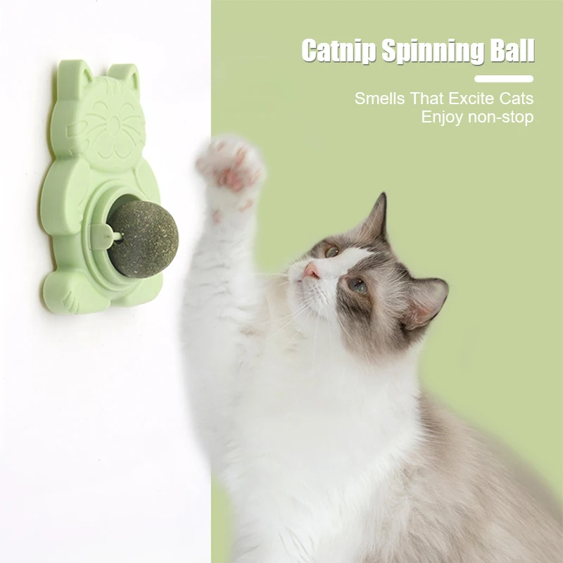 

Pet New Cat Toy Cat Toy Teeth Grinding Stick Cat Mint Licking Snack Ball Rotatable Bite-resistant Toy Cat Toy Cat Supplies