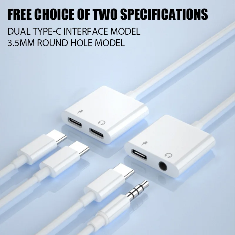 USB C to 3.5mm Audio Adapter Charging Cable