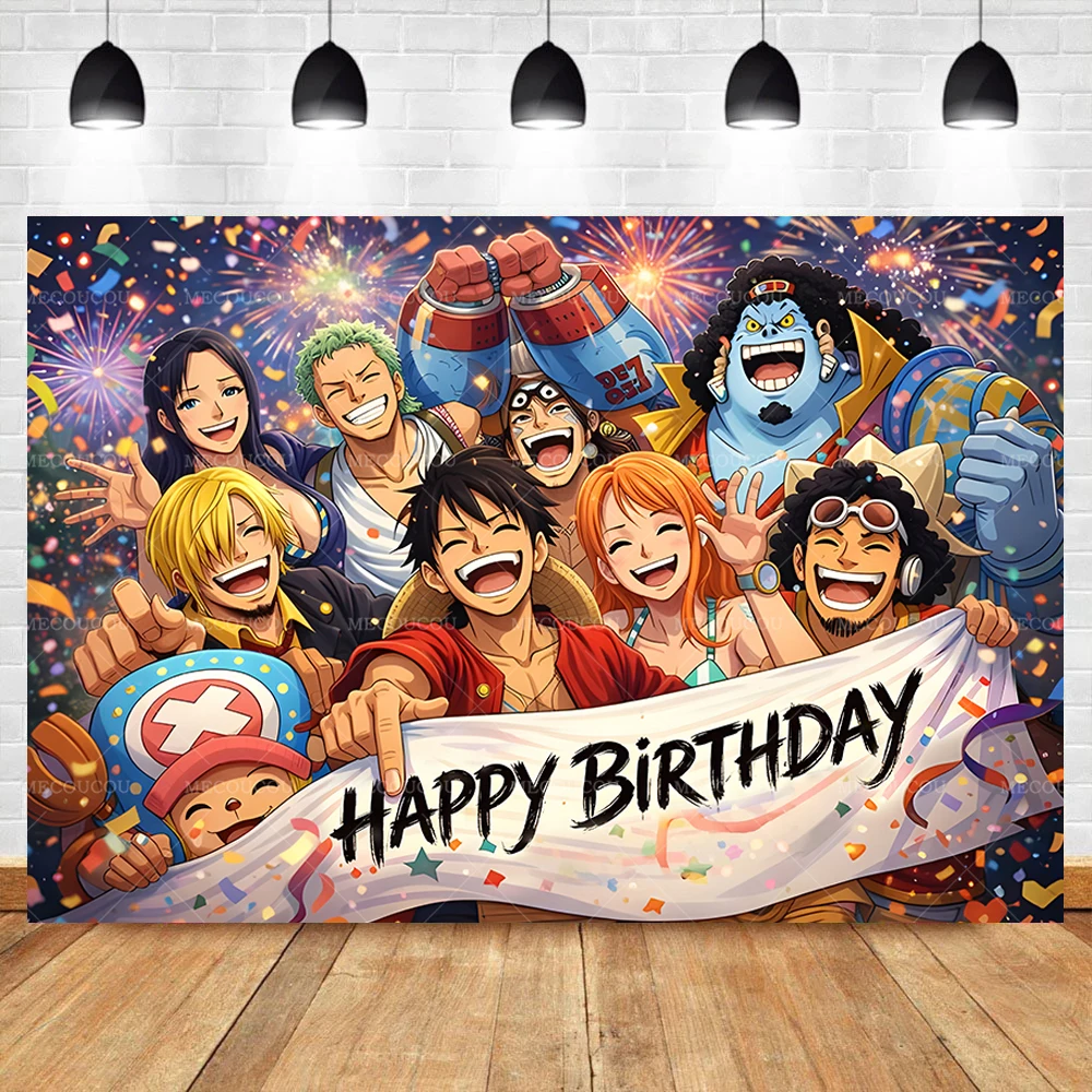 원피스 해적 사진 배경 소년 생일 섬 생일 파티 장식 사진 배경 맞춤 부스 소품