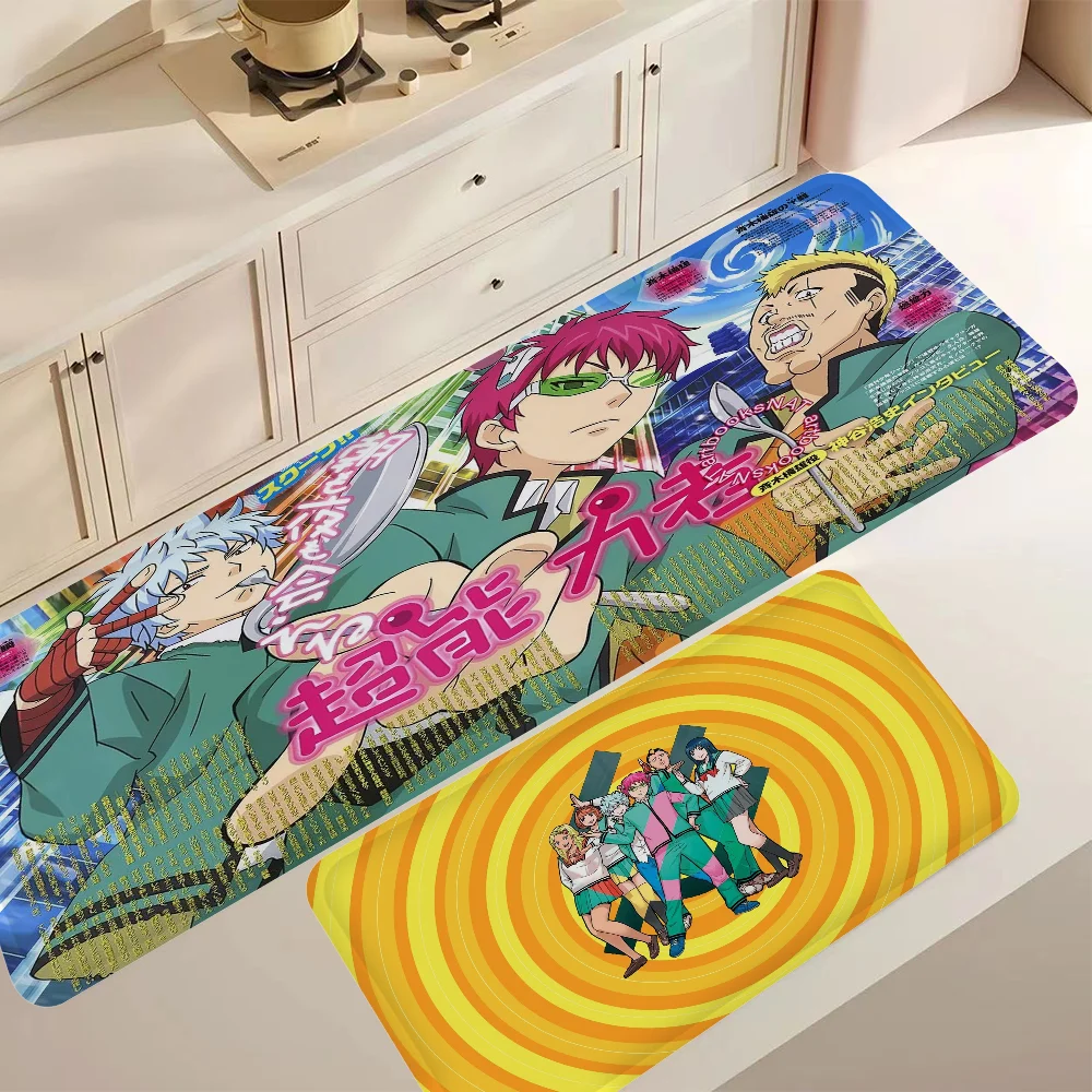 The Disastrous Life of Saiki K Saiki Kusuo   Bathroom Mat Kids Room Bedroom Decoration Balcony Anti-Slip Doormat Living Room 4