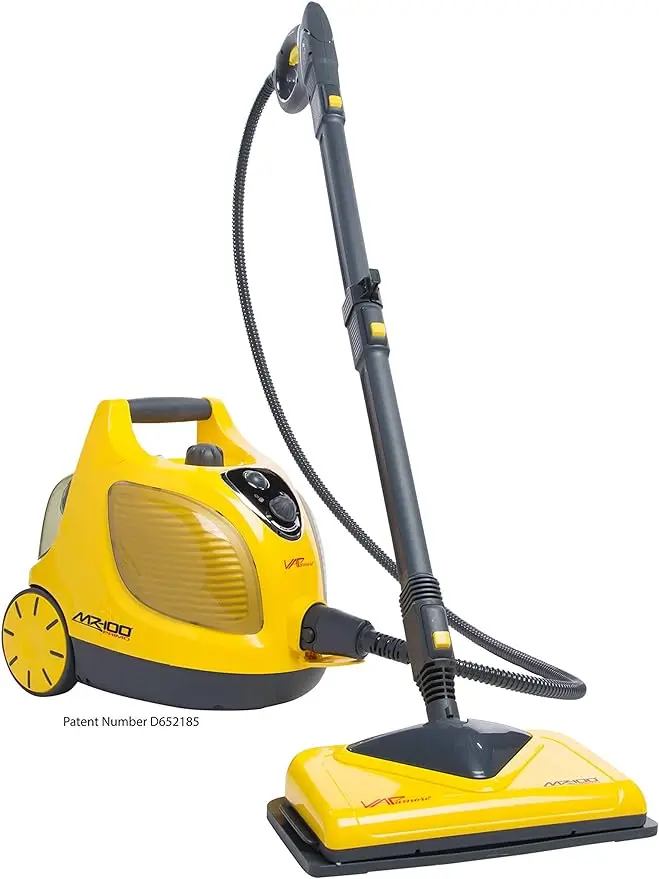 

Vapamore-Primo Steam Cleaner with Retractable Cord, Chemical Free, Professional-Grade Steamer for Cleaning Floors, MR-100