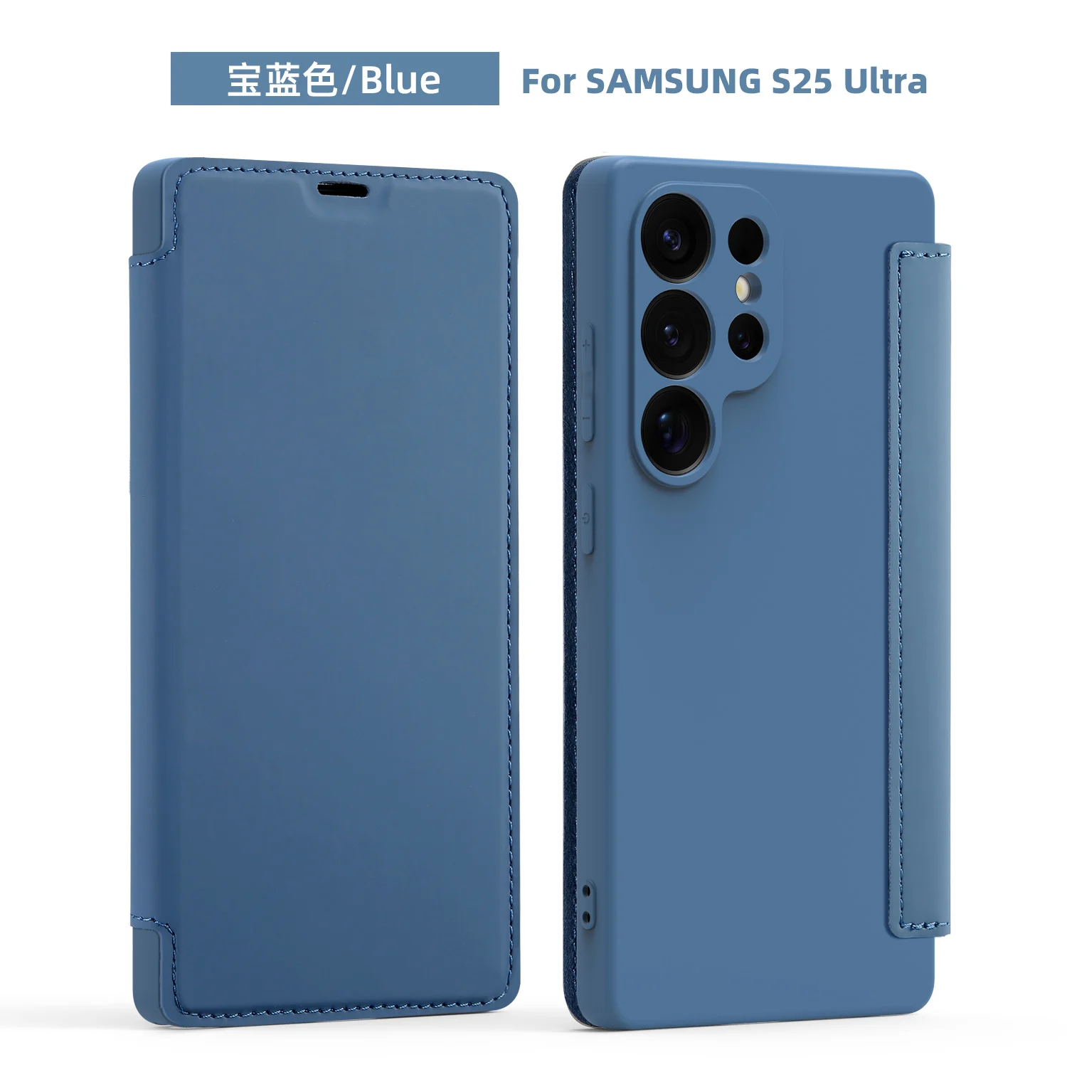 Leather Wallet Phone Case with Shockproof Matte Card Holder and Flip Liquid Silicone Cover