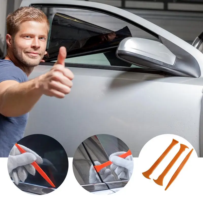Wrap Kit Tools Wrap Tools Car Wrapping Kit 3Pcs Include Seam tumocking Small raschietto Car Coat raschietto Axe Edge Tool per pellicola per auto - immagine 4