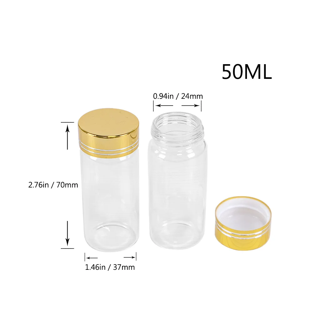 Amber Glass Jar with Screw Cap 50 ml