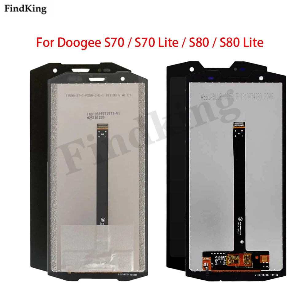

ЖК-экран для Doogee S70 / S70 Lite, ЖК-дисплей для Doogee S80 Lite, цифровой преобразователь экрана в сборе, сменный полный дисплей