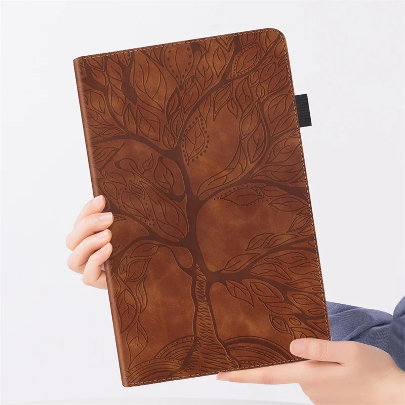 Embossed Tree PU Leather Wallet Flip Cover