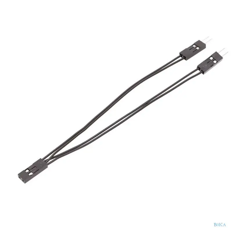 B0KA 10cm Duponts 커넥터 와이어 2.54mm 2Pin 암-두 남성 DIY 전자제품용