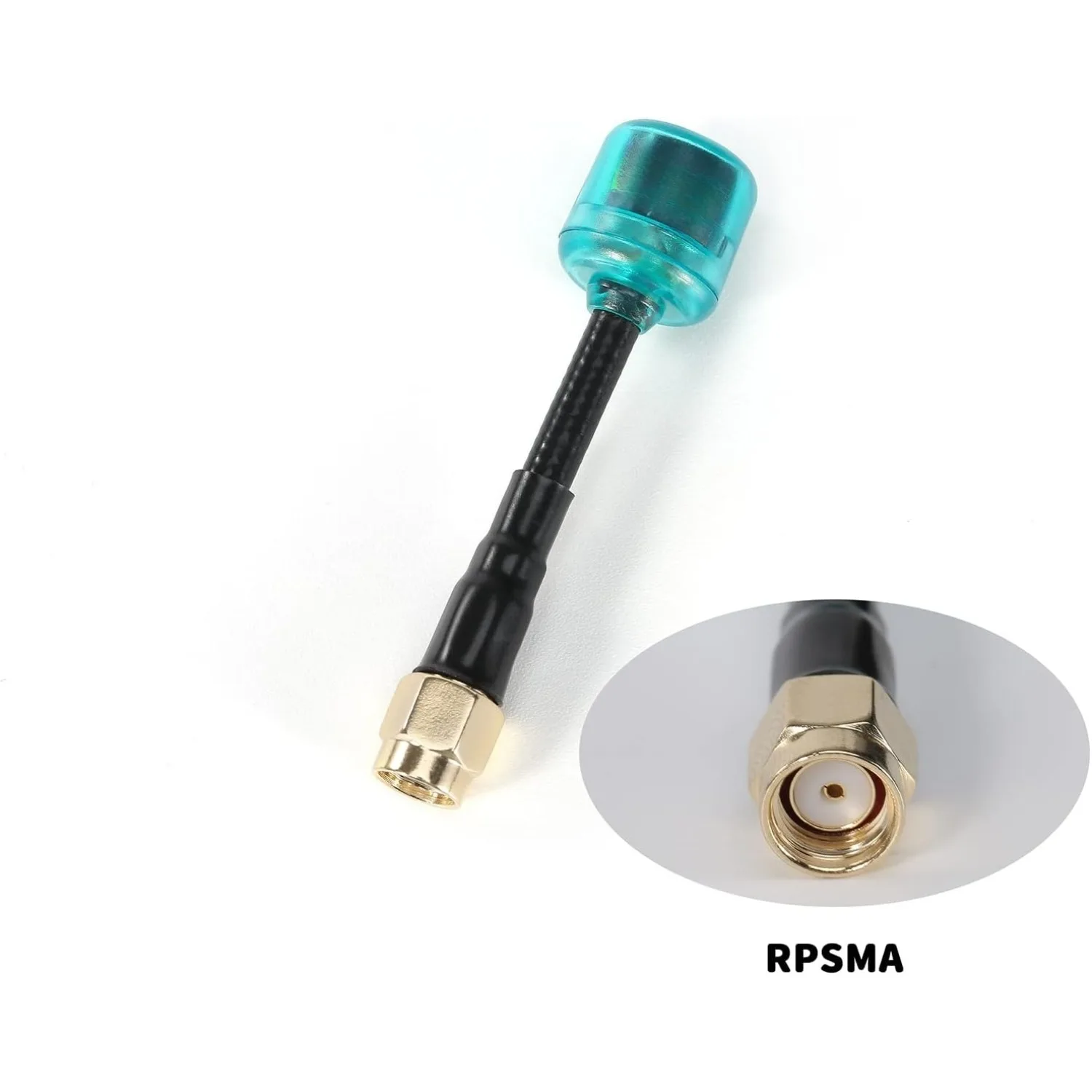 2개 60mm 5.8GHz LHCP RP SMA 안테나 세트 2.82dBi FPV HD 레이싱 드론용 FlyFishRC Osprey Blue와 호환 가능