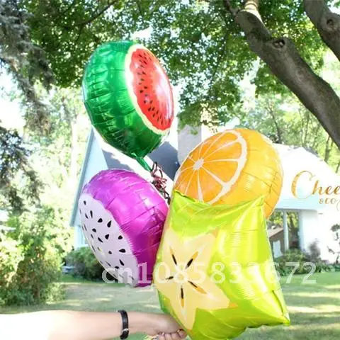 

Tropical Party Supplies Flamingo Fruits Leaves Cactus Vegetable Balloons Hawaiian Party Foil Decorations
