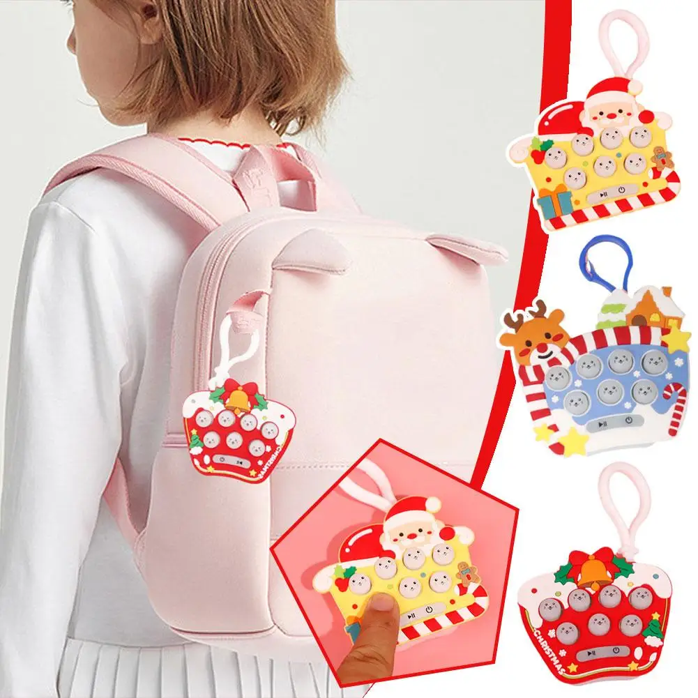 

Pocket Mini Whack-a-mole Game Console Adult Children Cartoon Leisure Puzzle Keychain With Toy Interactive Parent-child Cute O6L0