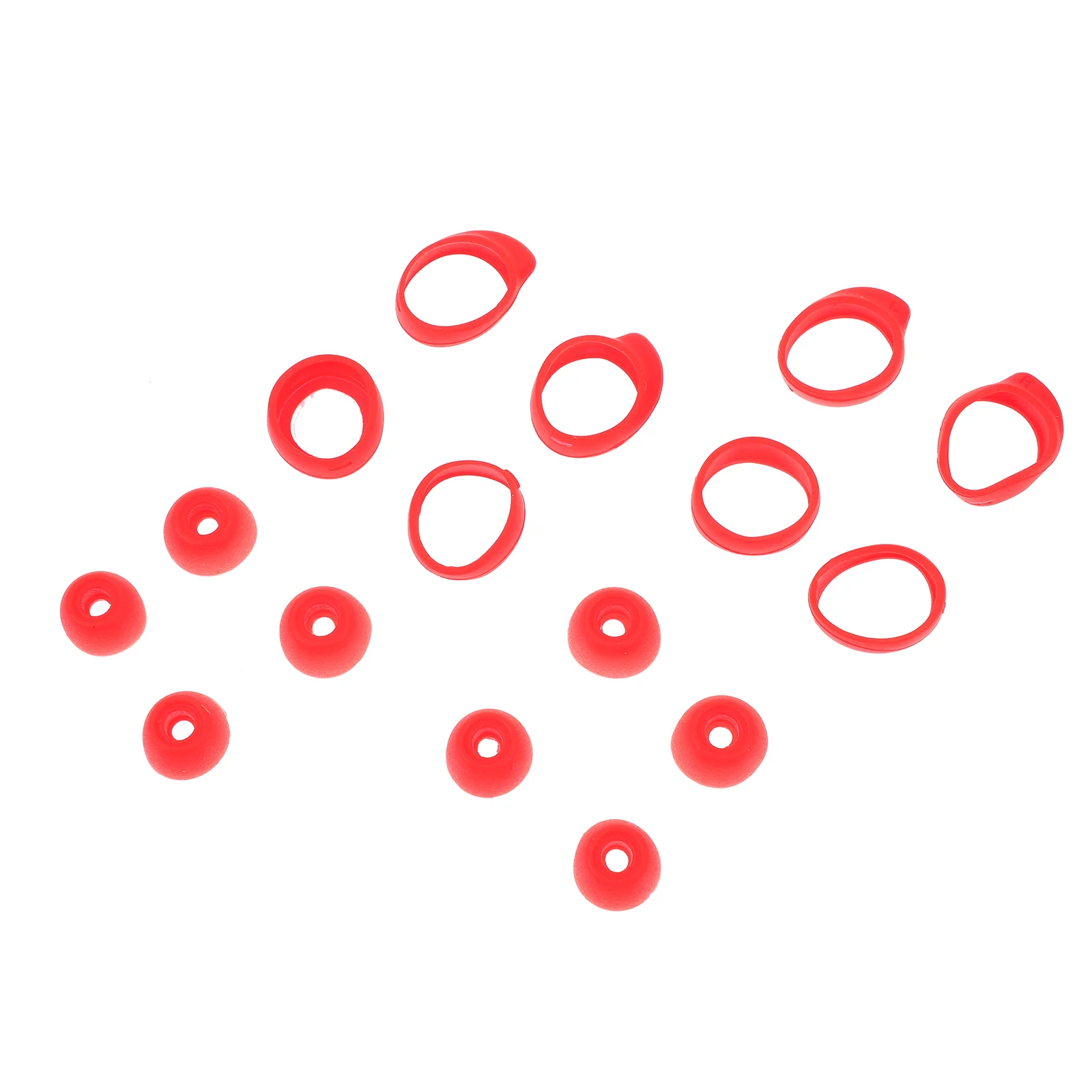 

16pcs Earphone Protective Plugs Useful Headset Cover Headset Accessory Compatible for Galaxy Buds/Buds+ (Red)