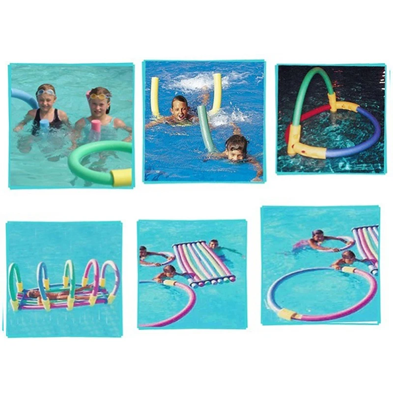 Hollow Flexible Swimming Swim Pool Water Float Aid Foam Pool Noodles Connector Floating Water Float Stick Swimming Ring 4