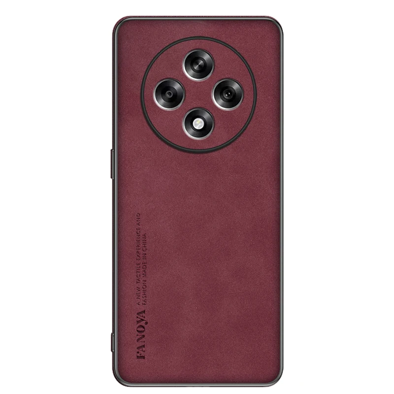 Premium Frosted Leather Anti-Shock Hard Case – Stylish Matte Finish