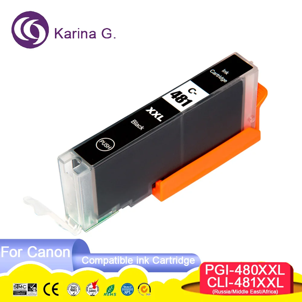 480 481 480XL 481XL PGI-480XL PGI480 CLI-481XL Premium Compatible Inkjet Ink Car