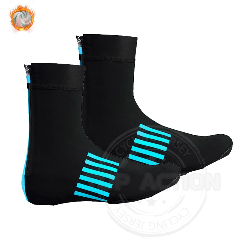 

Winter Thermal Fleece Cycling Shoe Cover Ralvpha Cycling Sport Men's MTB Bike Shoes Covers Men Bicycle Overshoes Cubre Ciclismo