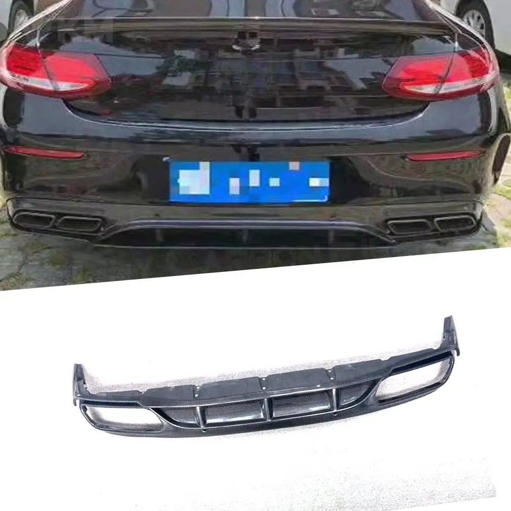 

Диффузор для заднего бампера Benz C Class W205 C205 C63 AMG Coupe 2015-2020