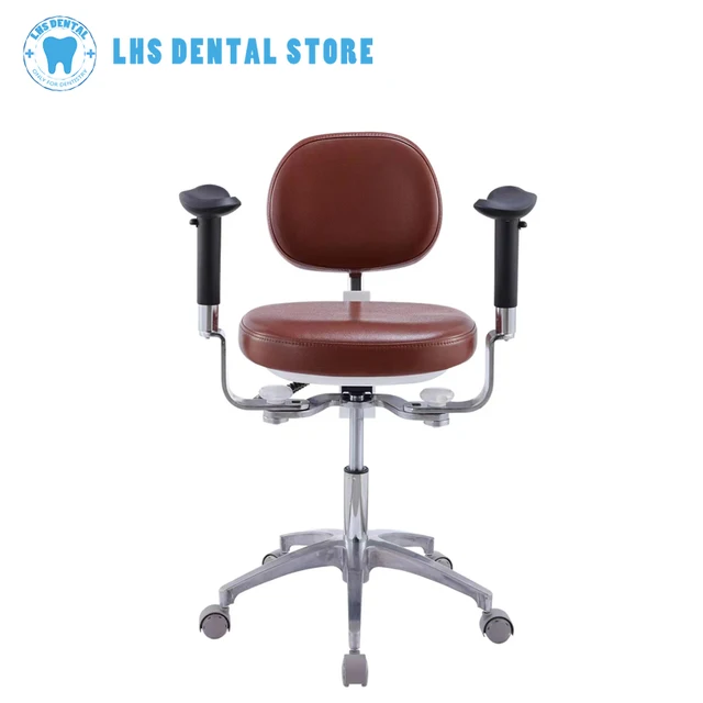 Dental Dentist Doctor Nurse Beauty Ergonomic Chair Lift Saddle Assistant Sitting Dental Equipment