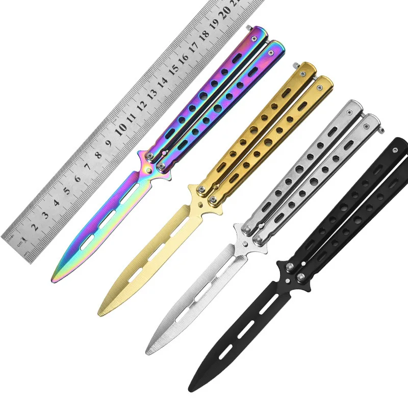 https://ae01.alicdn.com/kf/S070b81956fa94fc18bb666dc6e8de81b8/Stainless-Steel-High-hardness-Color-Household-Outdoors-All-steel-Folding-Knife-Butterfly-knife.jpg