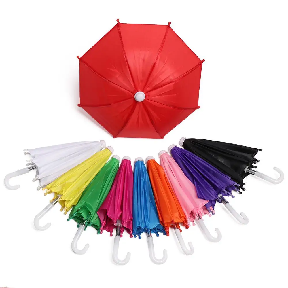 Doll Embellishment Colorful Plastic Mini Umbrella Rain Gear Toy