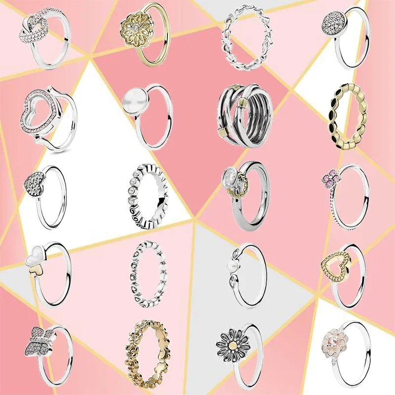 

Кольцо из серебра 2020 пробы, 100% пробы, в форме сердца, 1:1