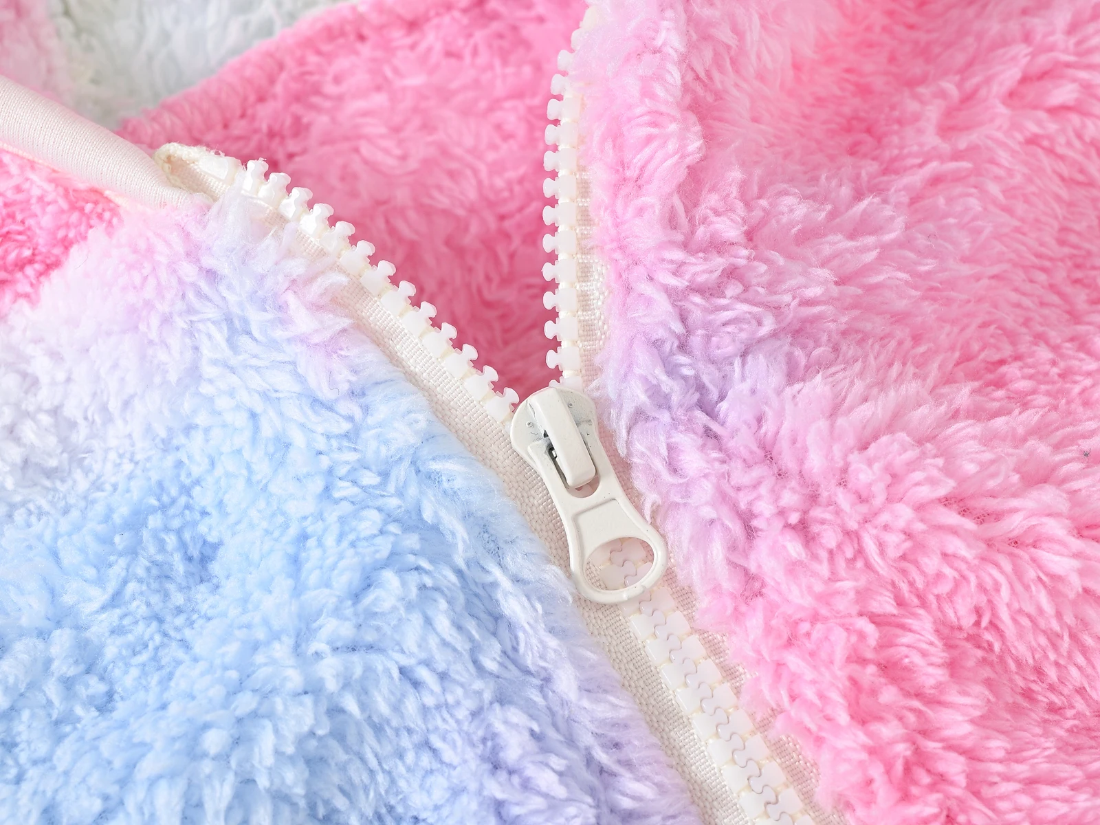 Girls Woolen Hooded Coat Solid Color Zipper Coat Children's Winter Clothes girls winter coat