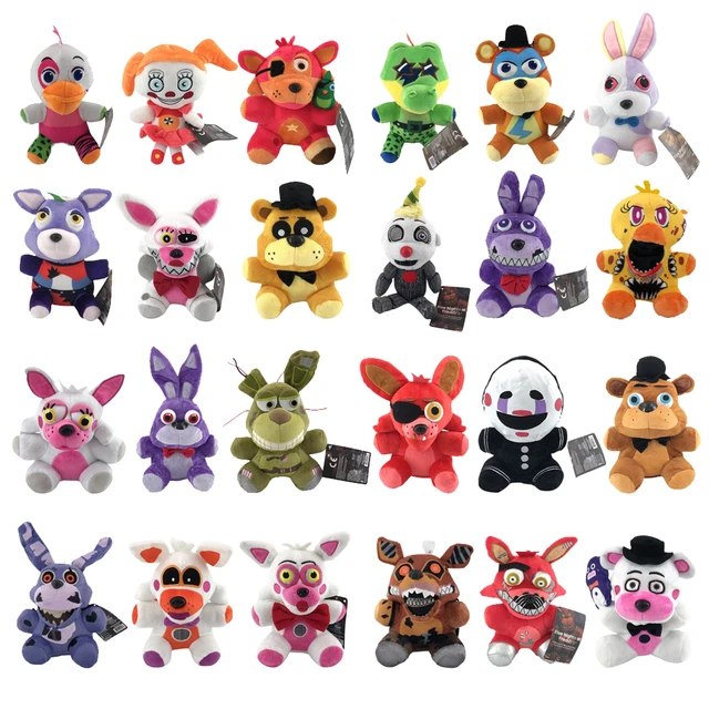 18cm FNAF Plush Toys Doll Kawaii Bonnie Chica Golden Foxy Gift For