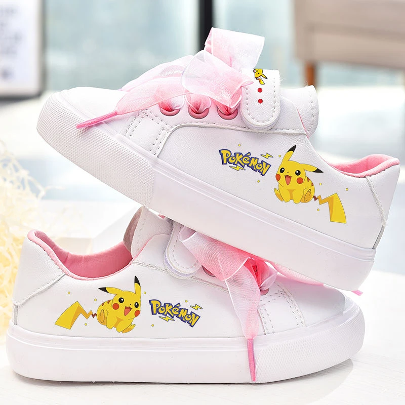 Zapatos de Pokemon para niñas, zapatillas deportivas de fondo suave antideslizantes Pu, informales, de princesa Sophia| | - AliExpress
