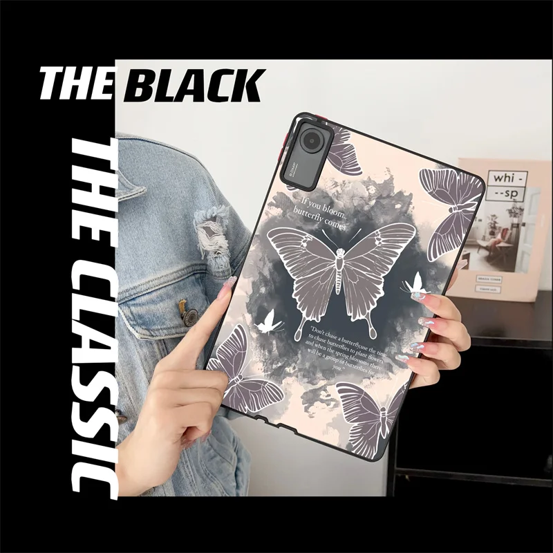 Xiaomi Pad 5 　Pad 5 Pro 対応ケース手帳型蝶パターンカバー Xiaomi Pad 5 Pad 5 Pro 対応ケース手帳型蝶パターンカバー