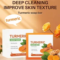Savon au curcuma fait à la main, nettoyage du corps, éclaircissant, aisselles foncées, jambes, nettoyant pour le visage, soins pour la peau tendre, beauté 4
