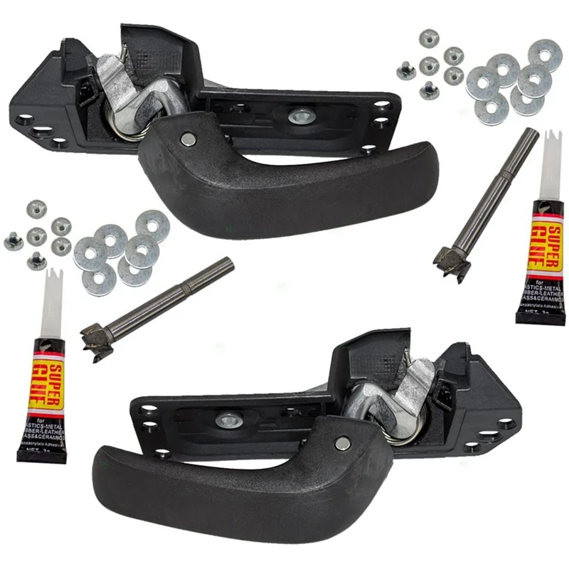 

NEW-Pair Inside Door Handle Repair Kits for 07-13 Silverado Sierra 14 2500/3500 Pickup Truck 15936893 20833606 GM1352133