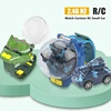 2.4G Watch Small RC Tank Car Toys For Boys Carro Controle Remote Cartoon Dinosaur Charging Mini RC Car Vehicle For Children Gift 3