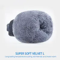 Winter Unisex Snowboard Ski Gloves PU Leather Non-slip Touch Screen Waterproof Motorcycle Cycling Fleece Warm Snow Gloves 4