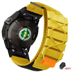 Enhanced Nylon Quick Fit Watch Strap - Premium Durable Watchband - Garmin 22mm - L (Y - 0031B)