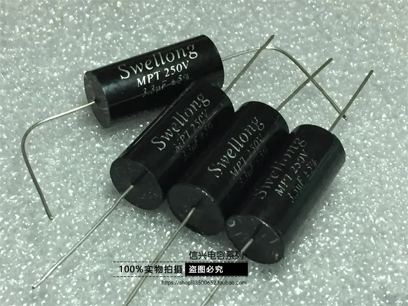 new SWellong MPT 3.3UF 250V coarse copper pin frequency division electrodeless capacitor. 1pcs price |