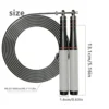 Speed jump rope, heavy-duty adjustable rope, lightweight design, smooth ball bearing rotation, suitable for CrossFit training 5