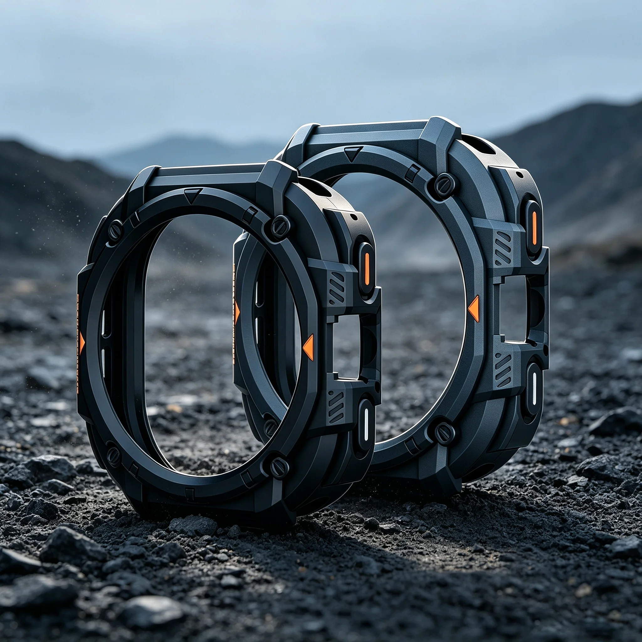 Enhanced Protective Cover Case with Strap for Smartwatches - One-Piece TPU Hollow Design Bracelet