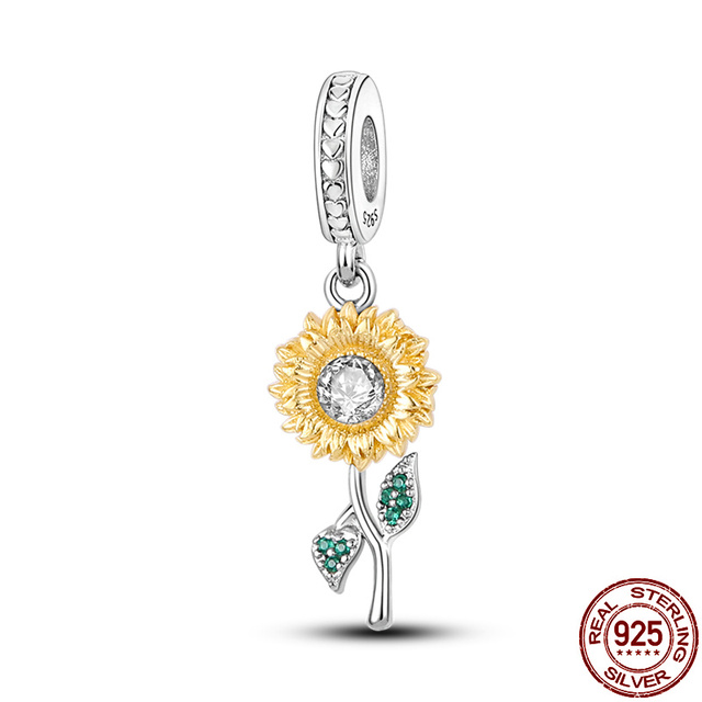 Sterling Silver New charm Fit Original Pandora charm bead Pendant trunk Charm Bracelet Necklace Trinket Diy Women Jewelry