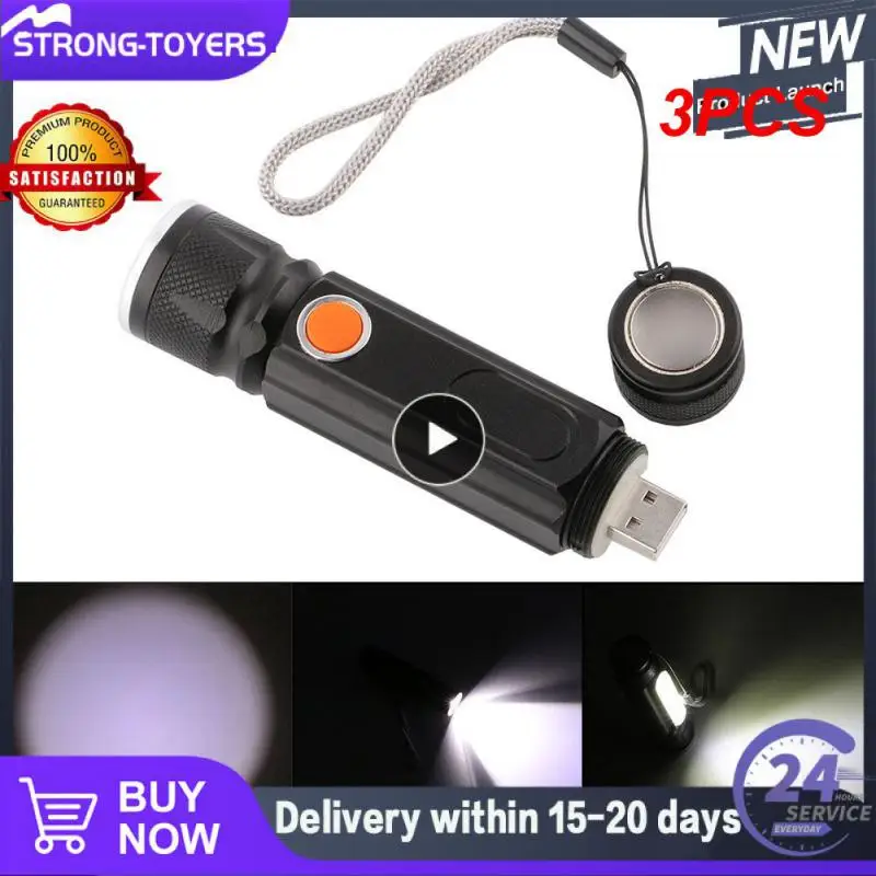 

3 шт., USB-фонарик со встроенной батареей