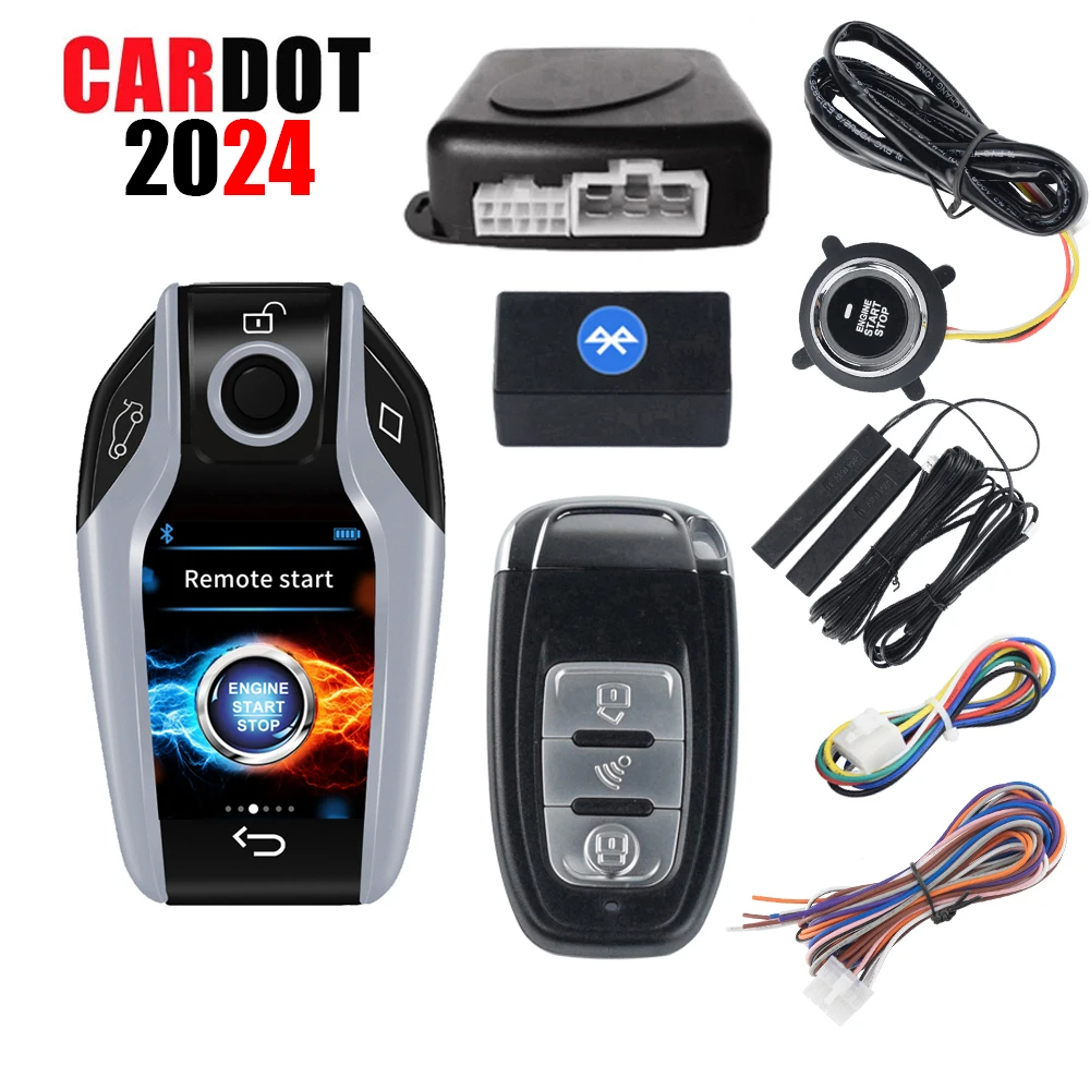 Cardot 2023 BT Digital Key Smart Phone App Car Alarm System Auto Security Keyless Entry Ignition Start Stop Engine