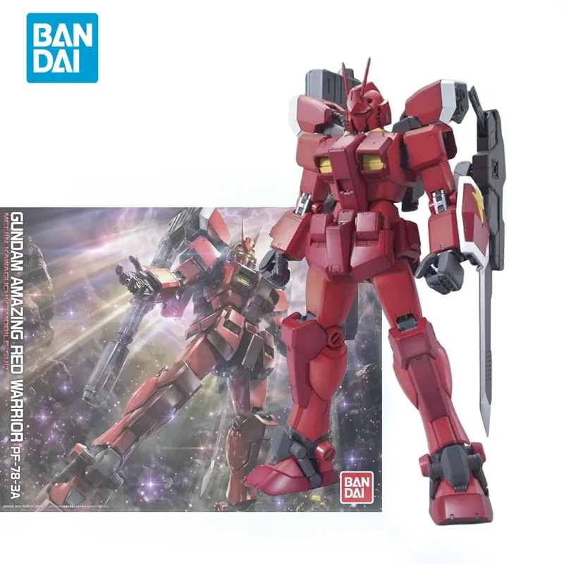 

Bandai оригинальная аниме модель GUNDAM MG 1/100 GUNDAM удивительный Красный воин PF-78-3A экшн-фигурка Сборная модель для детей игрушки подарки