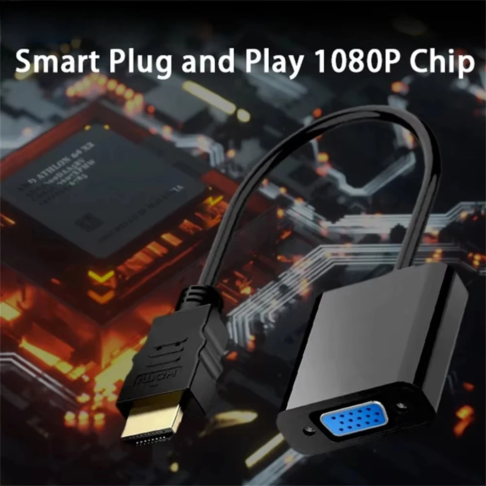 DisplayPort DP to VGA Adapter 1080P Cable Male DP to Male VGA Converter Adapter For TV Box Projector PC Laptop DisplayPort Cable