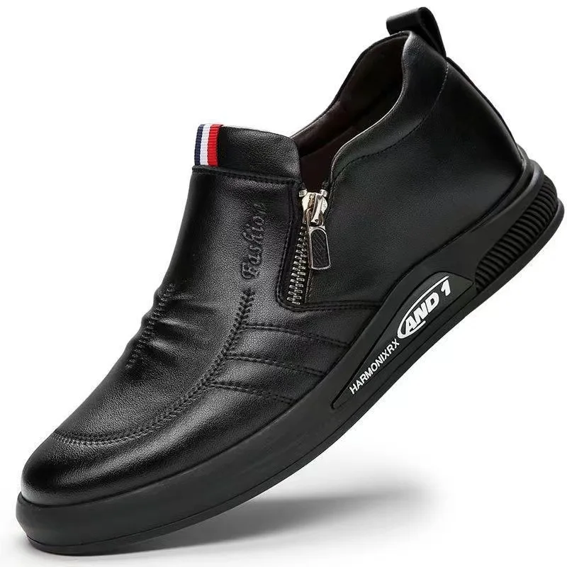 Genuine Leather Men Casual Shoes Breathable Soft Men Loafers Italian Brand Moccasins Slip On Black Driving Shoes
