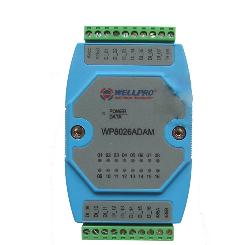 Digital Input Module Switching Module Lsolated 16Channel DI MODBUS WP8026ADAM can canopen remote io 4 di do gcan 4128 digital input and output module integrated isolation protection module