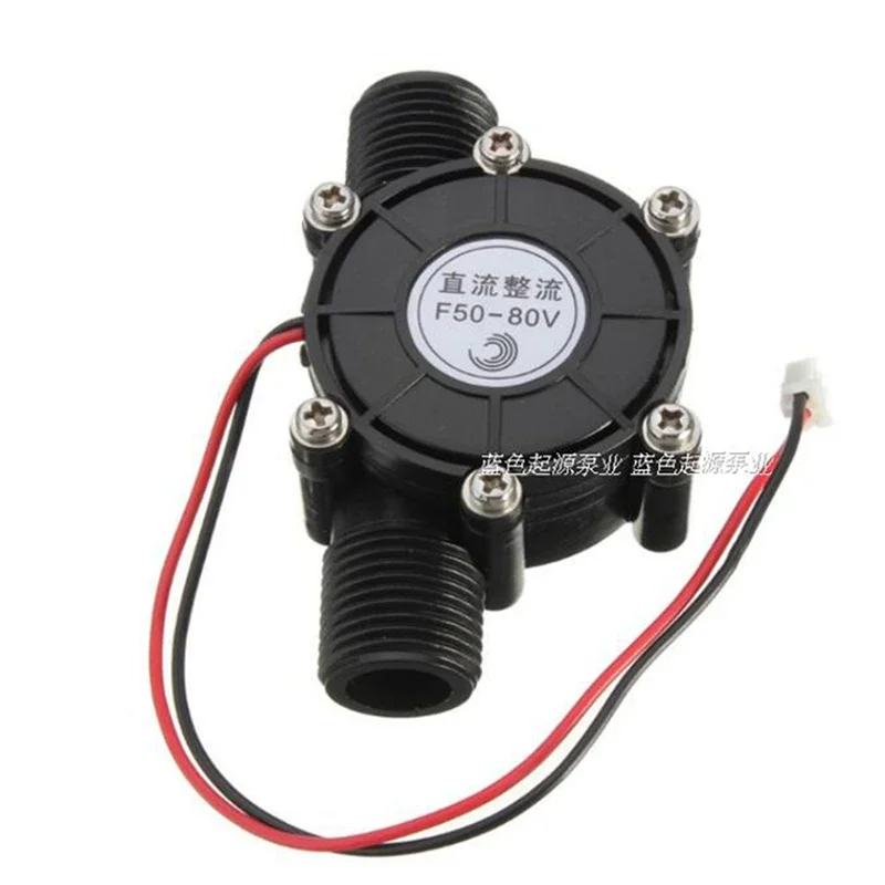 Micro Hydro Generator 80V/12V/5V DC Water Flow Generator Turbine Hydroelectric Tap Water Flow Hydraulic DIY