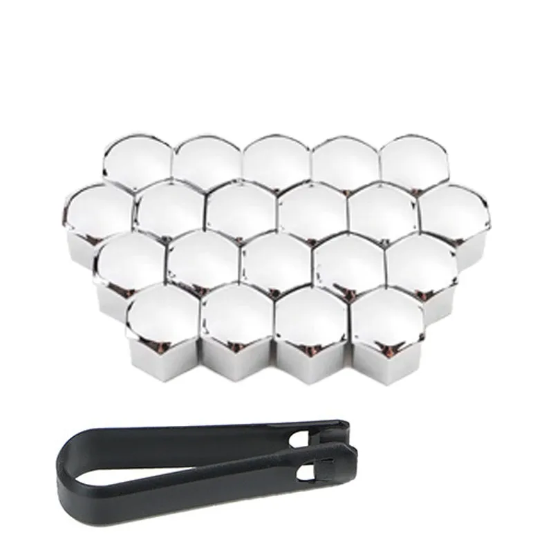 Wheel Nut Caps Car Wheel Tire Nut Caps 20Pcs/set 17/19/21mm Auto Tyre Hub Anti-Rust Dustproof