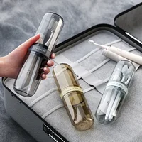 Conteneurs de voyage pour brosse à dents, étui Transparent et Portable pour brosse à dents, accessoires d'extérieur/voyage d'affaires/voyage 2
