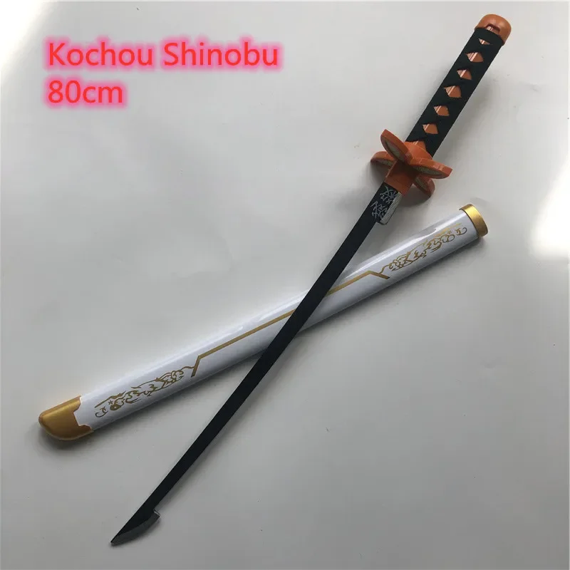 Demon Slayer Sword Weapon  Tomioka Giyuu Kamado Tanjirou Cosplay Sword Ninja Knife wood Weapon Prop 80cm 4