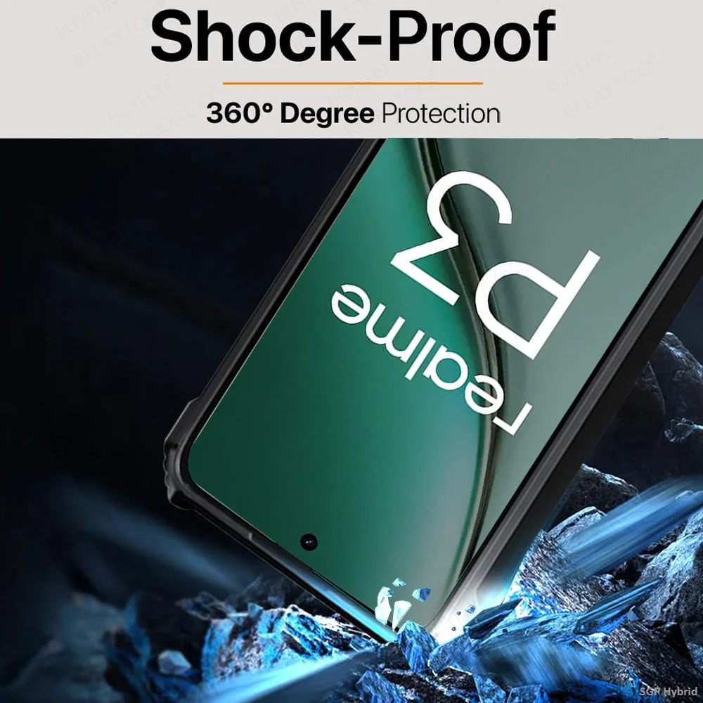 Acrylic Clear Back Cover with Ring Stand Holder - Shockproof Case
